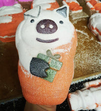 Load image into Gallery viewer, Super large pig in blanket bath bomb