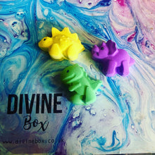 Load image into Gallery viewer, Set of 3 mini dinosaur bath bombs