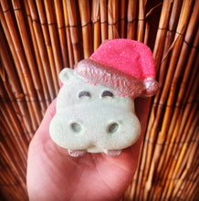 Load image into Gallery viewer, Christmas hippo bath bomb
