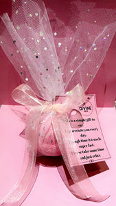 Luxury bath bomb and poem gift set. Gift wrapped.