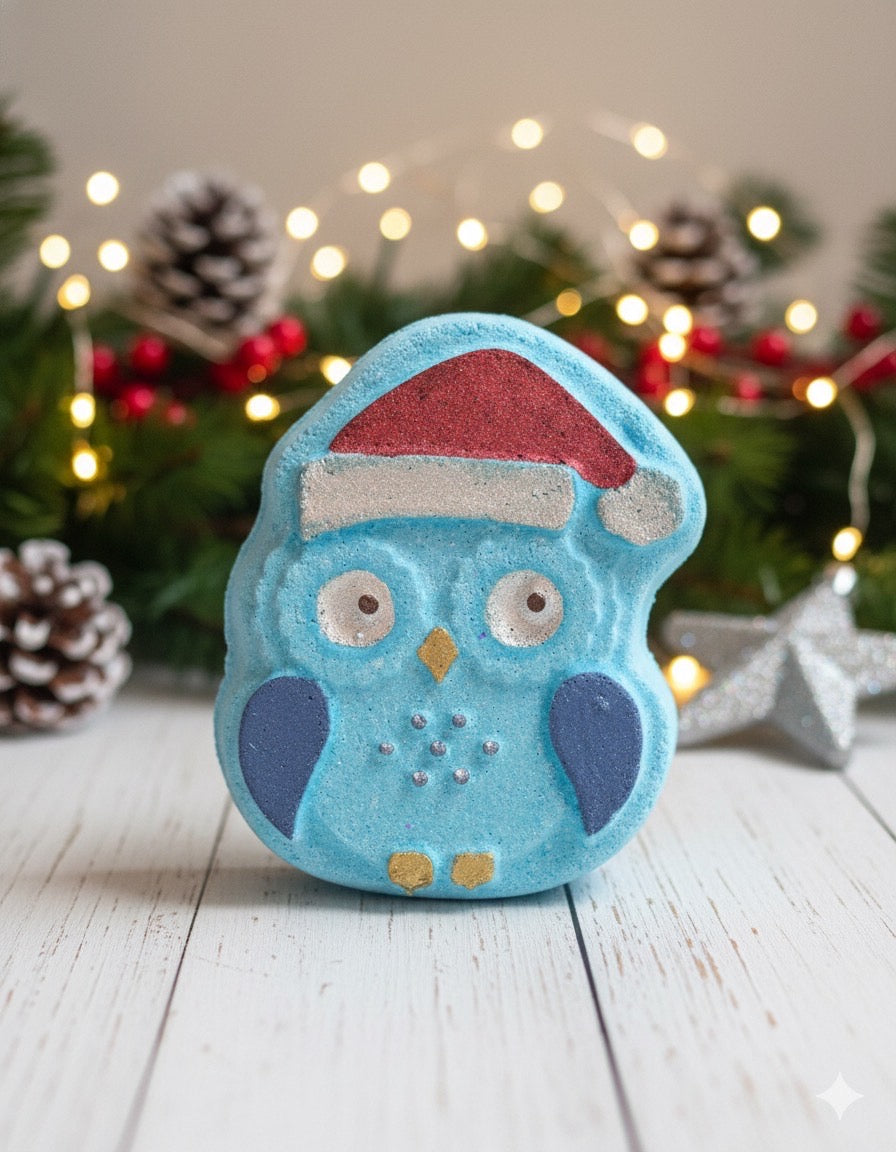 Large Christmas Owl Bath Bomb