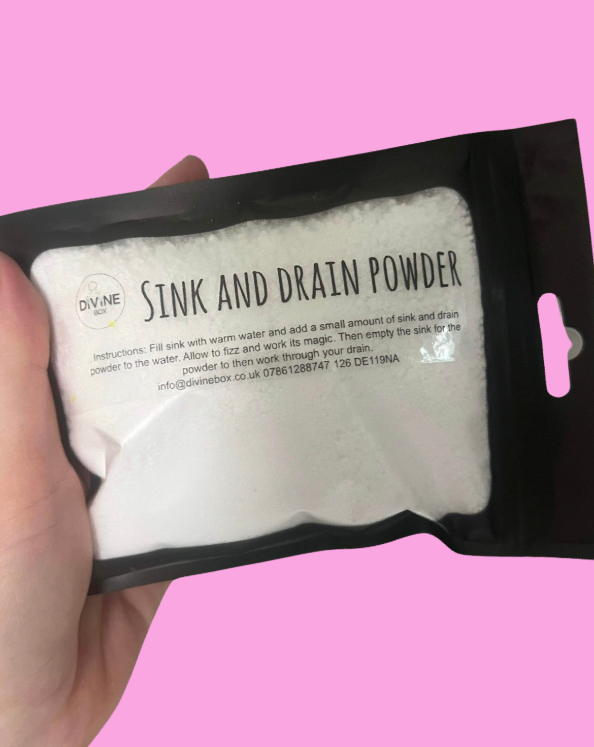 Sink and drain powder