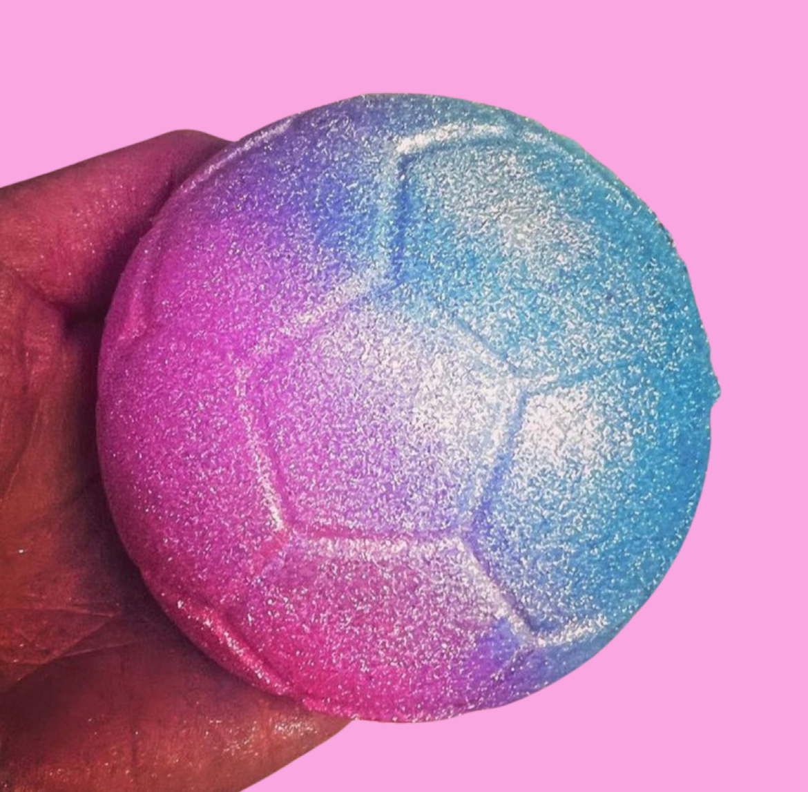 Football half bath bomb