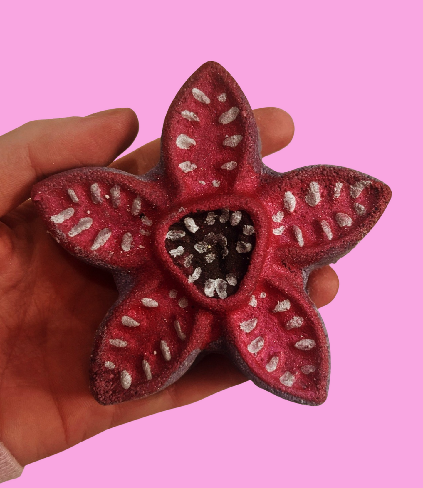 The upside down monster bath bomb