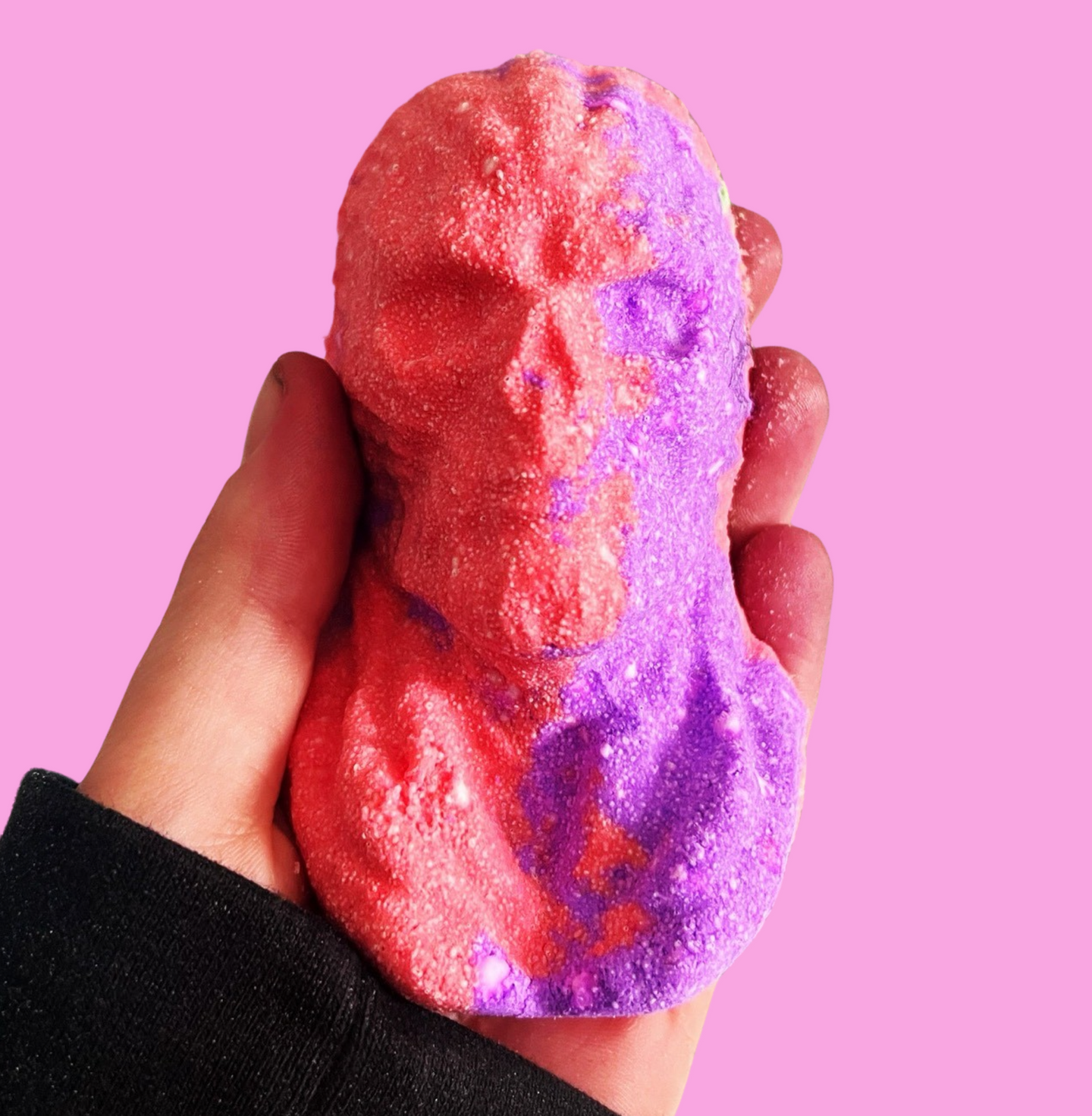 The upside down demon bath bomb