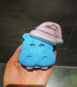 Christmas hippo bath bomb