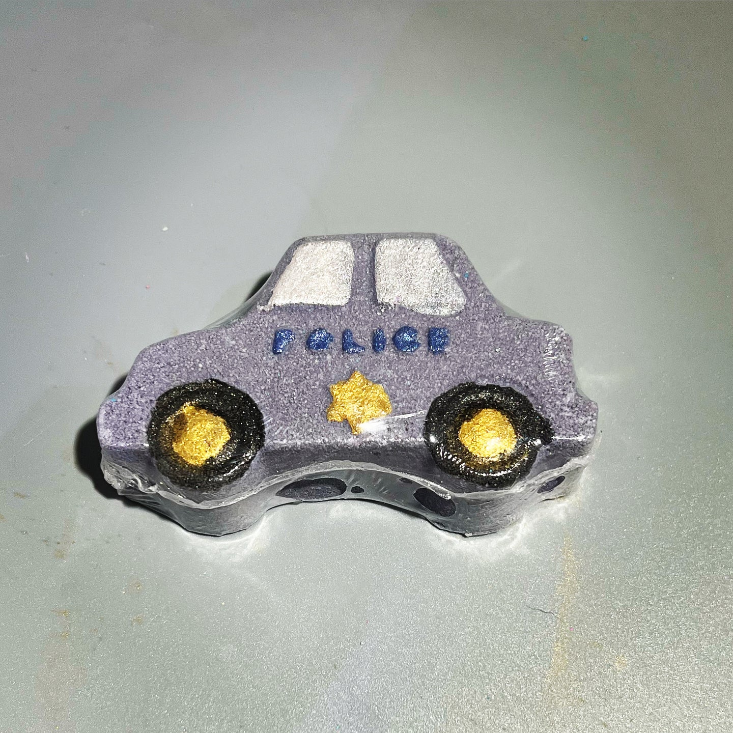 Police car bath bomb