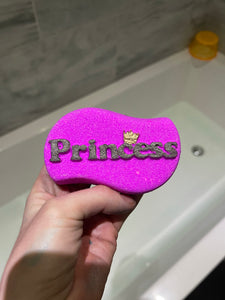 Princess Word bath bomb