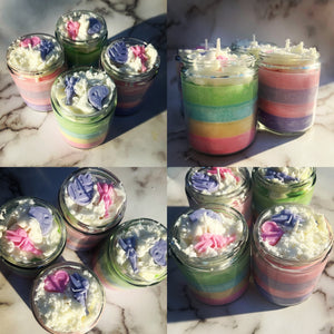 Frosting Candle With Shapes 8oz